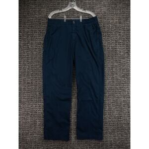 Under Armour Pants Mens 34x31.5 (Tag 36x32) Blue Chino Flex Waist Stretch Golf